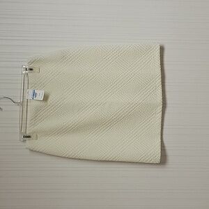 J Mclaughlin off white Dansbury houndstooth skirt women's sz small NWT